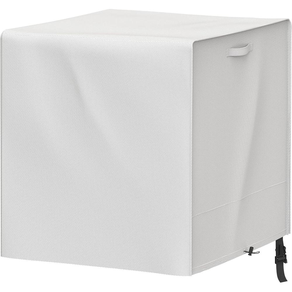 imageSimple Houseware Waterproof 32quot x 32quot Central Air Conditioner Cover for Outside Heavy Duty Cover385 x 385 x 402Inch