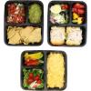 10 Pack – SimpleHouseware 3 Compartment Food Grade Meal Prep Storage Container Boxes (36 ounces)(10 Pack)