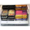 16 Pack – SimpleHouseware 3-Compartment Heavy Duty Bento Lunch Meal Prep Container Boxes, 36 ounces, 4 Color(6 Pack)