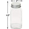 Simple Houseware 12-Pack 6 oz Glass Spice Jars, Square Bottles with Shaker Lids, Funnel and Labels for Seasoning & Storage(6oz)