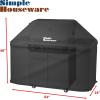 Simple Houseware 58 in. Waterproof Heavy Duty Gas BBQ Grill Cover, Weather-Resistant Polyester(64”)
