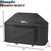 Simple Houseware 58 in. Waterproof Heavy Duty Gas BBQ Grill Cover, Weather-Resistant Polyester(72”)