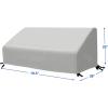 Simple Houseware Patio Chair Covers Waterproof 2 Pack, 39 x 32 x 29 Inches(3-Seater Cover)