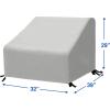 Simple Houseware Patio Chair Covers Waterproof 2 Pack, 39 x 32 x 29 Inches(Chair Cover – Pack of 2)