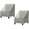 Simple Houseware Patio Chair Covers Waterproof 2 Pack, 39 x 32 x 29 Inches(Chair Cover – Pack of 2)