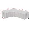 Simple Houseware Patio Chair Covers Waterproof 2 Pack, 39 x 32 x 29 Inches(Sectional Sofa Cover)
