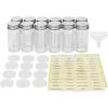 Simple Houseware Spice Jars Bottles w/label (Set of 12)