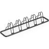 Simple Houseware 5 Bike Bicycle Floor Parking Adjustable Storage Stand, Silver(Black)