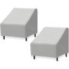 Simple Houseware Patio Chair Covers Waterproof 2 Pack, 39 x 32 x 29 Inches(Chair Cover – Pack of 2)