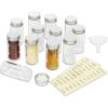 Simple Houseware Spice Jars Bottles w/label (Set of 12)