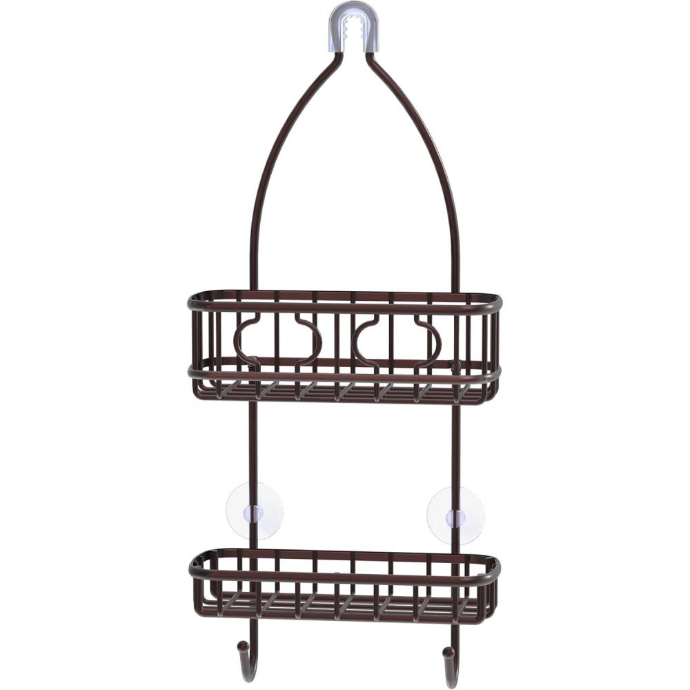 imageSimple Houseware Bathroom Hanging Shower Head Caddy Organizer Chrome 22 x 102 x 42 inchesBronze