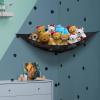Simple Houseware 2 Pack Stuffed Animal Toy Hammock Net, Corner Wall Storage for Kids Room, White(Black)