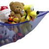 Simple Houseware 2 Pack Stuffed Animal Toy Hammock Net, Corner Wall Storage for Kids Room, White(Dark Blue)