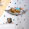 Simple Houseware 2 Pack Stuffed Animal Toy Hammock Net, Corner Wall Storage for Kids Room, White(Grey)