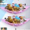 Simple Houseware 2 Pack Stuffed Animal Toy Hammock Net, Corner Wall Storage for Kids Room, White(Pink)