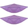 Simple Houseware 2 Pack Stuffed Animal Toy Hammock Net, Corner Wall Storage for Kids Room, White(Purple)