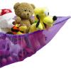 Simple Houseware 2 Pack Stuffed Animal Toy Hammock Net, Corner Wall Storage for Kids Room, White(Purple)