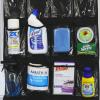 Simple Houseware 24 Pockets Large Clear Pockets Over The Door Hanging Shoe Organizer, Gray (56″ x 22.5″)(Black)
