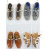 Simple Houseware 24 Pockets Large Clear Pockets Over The Door Hanging Shoe Organizer, Gray (56″ x 22.5″)(White)