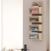 Simple Houseware 4 Clear Window Pocket Over Closet Door Storage Hanging Organizer for Bedroom, Bathroom, Pantry, Gray(Beige)