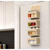 Simple Houseware 4 Clear Window Pocket Over Closet Door Storage Hanging Organizer for Bedroom, Bathroom, Pantry, Gray(Beige)