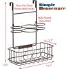 Simple Houseware Cabinet Door/Wall Mount Hair Dryer & Styling Tools Organizer Storage, Bronze(Bronze)