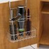 Simple Houseware Cabinet Door/Wall Mount Hair Dryer & Styling Tools Organizer Storage, Bronze(Chrome)