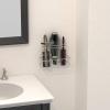 Simple Houseware Cabinet Door/Wall Mount Hair Dryer & Styling Tools Organizer Storage, Bronze(Chrome)