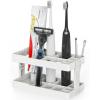 Simple Houseware Multi-Functional Toothbrush Holder,White