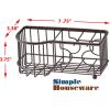 Simple Houseware Stainless Steel 6 Slots Toothbrush Holder Adhesive Wall Organizer, Chrome(Bronze)
