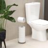 Simple Houseware Toilet Paper Holder for Bathroom Tissue Freestanding Storage, Chrome