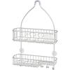 SIMPLE HOUSEWARE Stainless Steel Bathroom Hanging Shower Head Caddy Organizer (22 x 10.2 x 4.2 inches)(Large – 26″ x 16″ x 5.5″)
