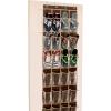 Simple Houseware 24 Pockets Large Clear Pockets Over The Door Hanging Shoe Organizer, Gray (56″ x 22.5″)(Brown)