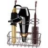 Simple Houseware Cabinet Door/Wall Mount Hair Dryer & Styling Tools Organizer Storage, Bronze(Bronze)