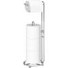 Simple Houseware Toilet Paper Holder for Bathroom Tissue Freestanding Storage, Chrome