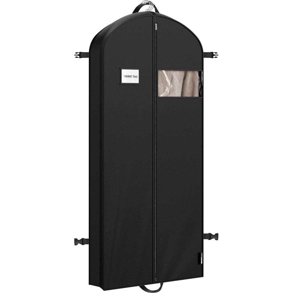 imageSimple Houseware 2 Pack 60 Travel Garment Bag for Suits Dresses Coats Tuxedos Heavy Duty 300D Polyester60Inch Long