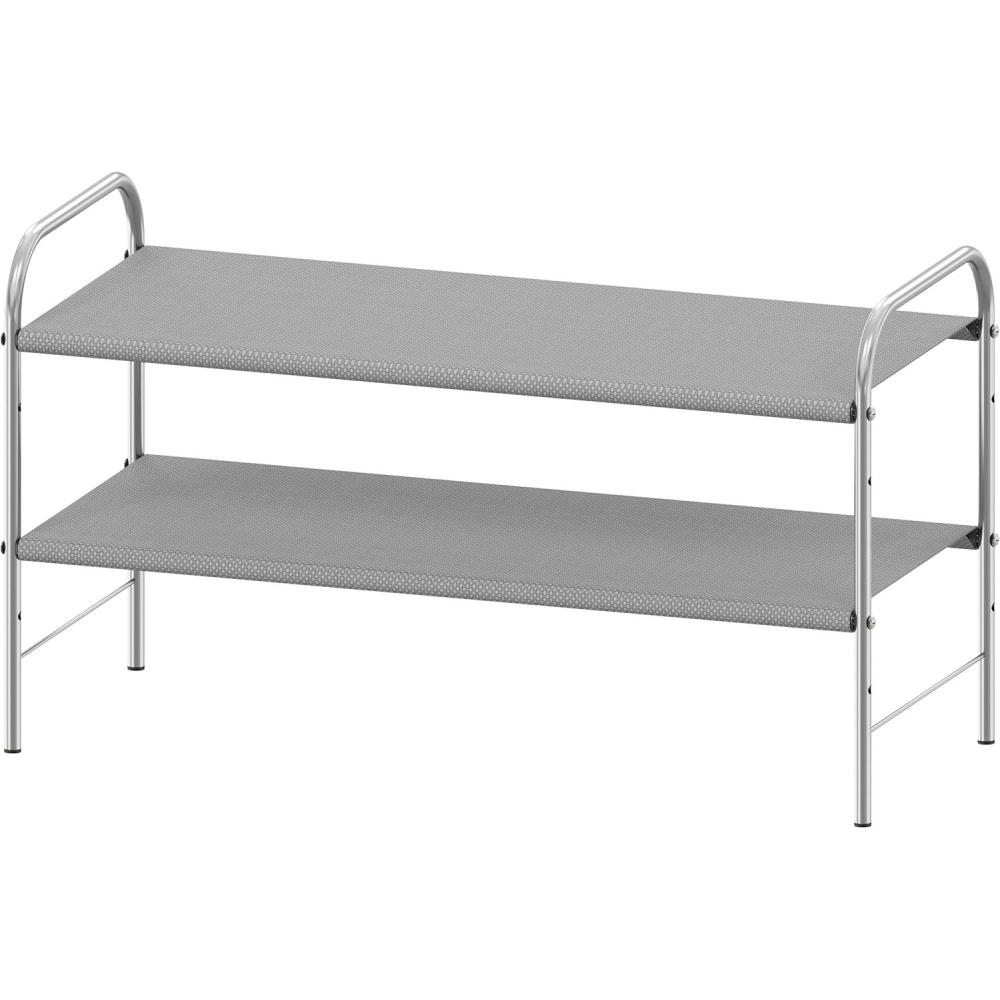 imageSimple Houseware 4Tier Shoe Rack Storage Organizer 20Pair GreyGrey