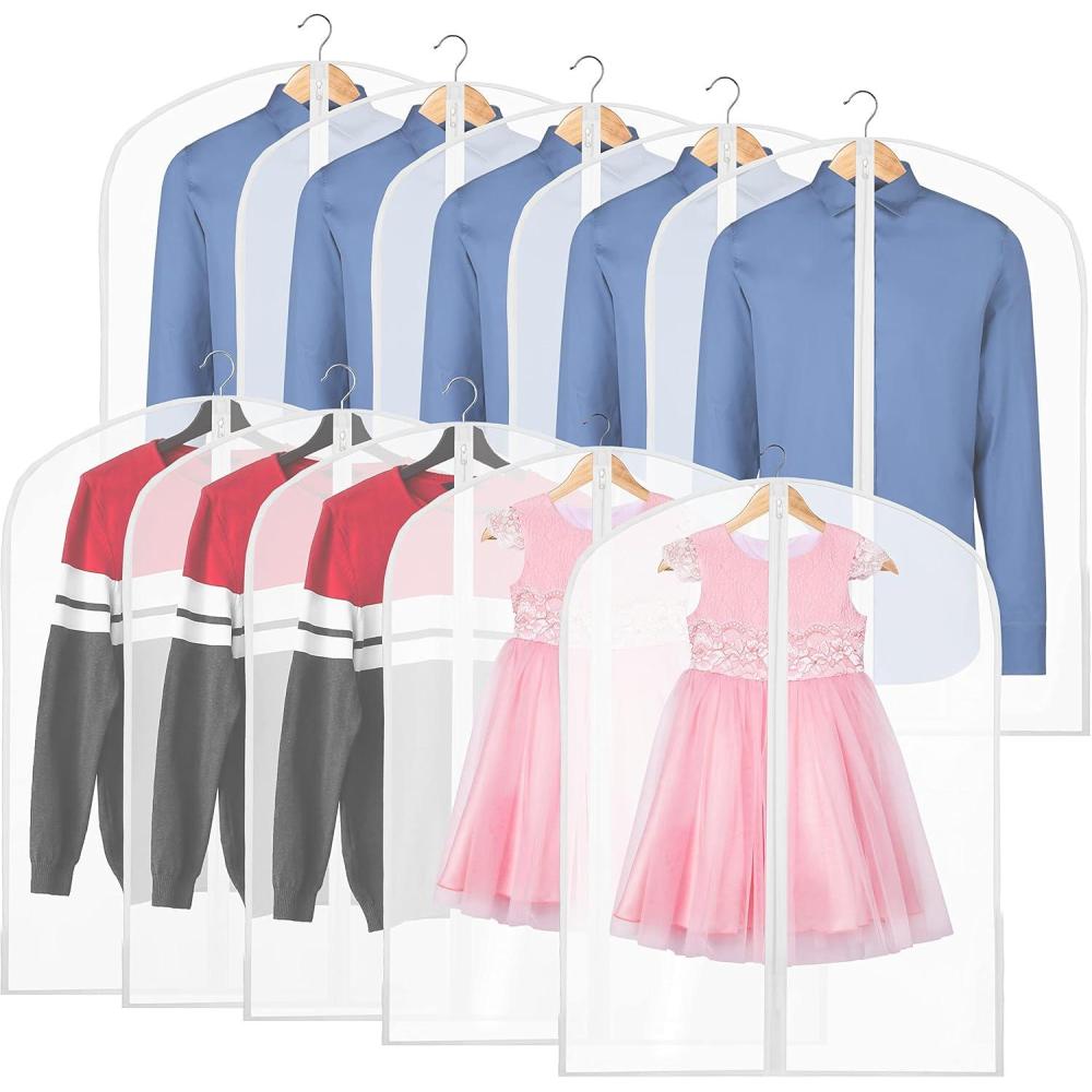 imageSimple Houseware 65inch Clear Garment Bags with Zipper for Gowns Suits Dresses Costumes Uniforms 2 Pack10 Pack  32