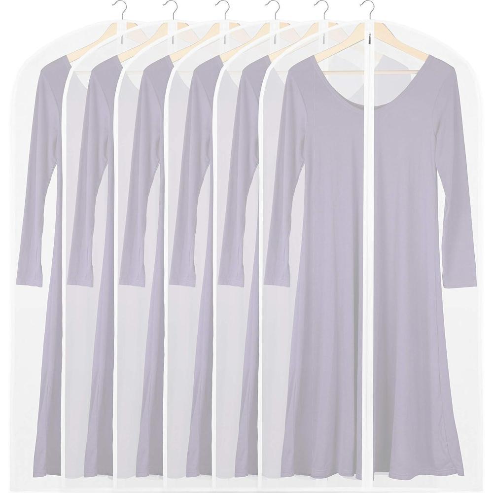 imageSimple Houseware 65inch Clear Garment Bags with Zipper for Gowns Suits Dresses Costumes Uniforms 2 Pack6 Pack  50