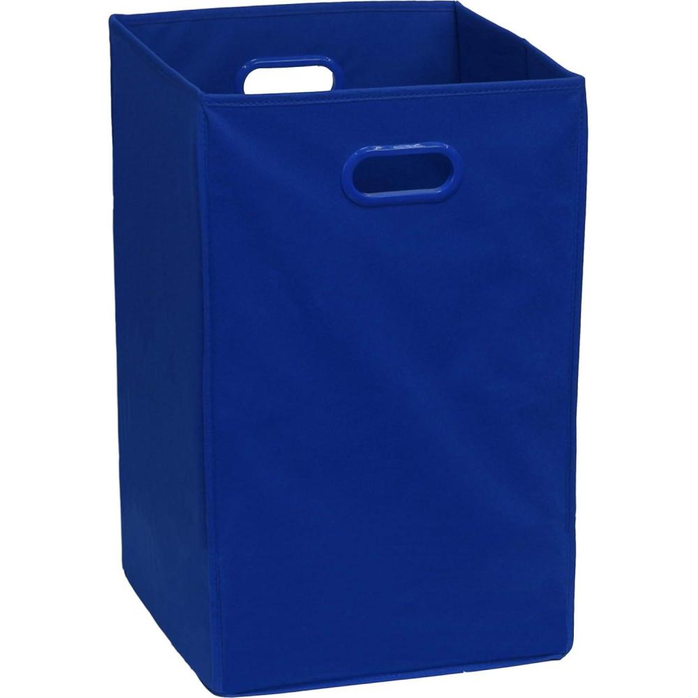 imageSimple Houseware Foldable Closet Laundry Hamper Basket BlackDark Blue