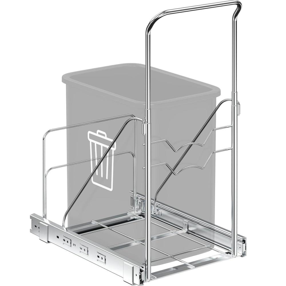 imageSimple Houseware Pull Out Under Cabinet Sliding Shelf for Trash Can Trash Can Not Included