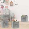 SIMPLE HOUSEWARE 11-Inch Foldable Cube Storage Organizer Bin, Geometric Grey, 6 Pack(Grey – Geometric)