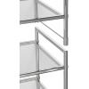 SIMPLE HOUSEWARE 3-Tier Stackable Mesh Shoe Rack, Silver(Silver)