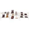 SIMPLE HOUSEWARE 3-Tier Stackable Mesh Shoe Rack, Silver(White)