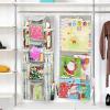 SIMPLE HOUSEWARE Double-Sided Hanging Gift Wrap Organizer Storage Pockets, Gray (Set of 1)(Grey)