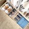 SIMPLE HOUSEWARE Foldable Drawer Organizer for Clothes/Underwear/Panty/Onesie Stocking Bin, Set of 12, Gray(Beige)