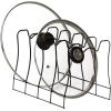 SIMPLE HOUSEWARE Kitchen Pot Lid Rack Holder Organizer, Bronze(Bronze)