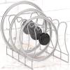 SIMPLE HOUSEWARE Kitchen Pot Lid Rack Holder Organizer, Bronze(Silver)