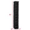 Simple Houseware 10 Shelves Hanging Shoes Organizer Holder for Closet, Grey(Black)