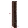 Simple Houseware 10 Shelves Hanging Shoes Organizer Holder for Closet, Grey(Brown)